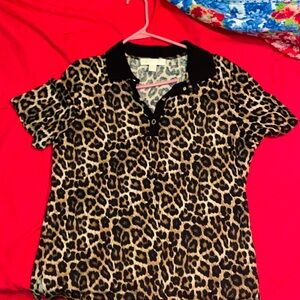 Michael Kors Cheetah Print Top